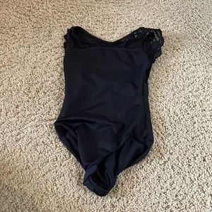 Black Lace SoDanca Ballet Leotard